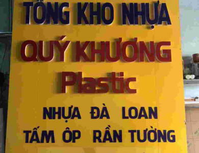 bảng hiệu chữ nỗi 3D bằng mica