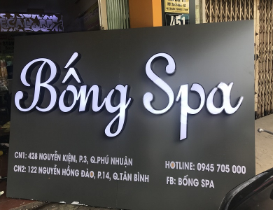 bảng hiệu chữ nỗi 3D bằng mica